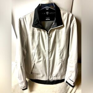 Nike Golf men’s Storm Fit windbreaker jacket size Large gray black